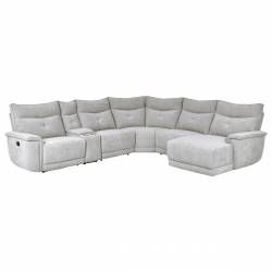 9509MGY*6LR5R 6-Piece Modular Reclining Sectional with Right Chaise