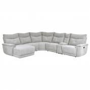 9509MGY*65LRR 6-Piece Modular Reclining Sectional with Left Chaise