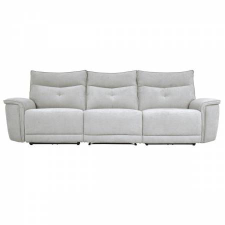 9509MGY-3PWH* Power Double Reclining Sofa with Power Headrests