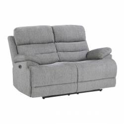 9422FS-2PWH Power Double Reclining Love Seat with Power Headrests and USB Ports