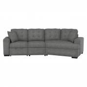 9401GRY*22LRU 2-Piece Sectional with Pull-out Ottoman