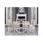 5769W-60*5 5PC SETS Dining Table + 4 Side Chairs