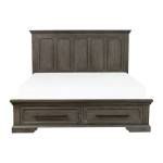 5438-1* Queen Platform Bed with Footboard Storage