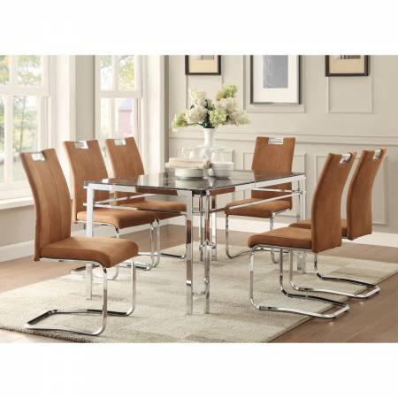 5178-60*5BRS 5PC SETS Dining Table + 5 Side Chairs