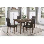 5039BR-48*5 5PC SETS Dining Table + 4 Side Chairs