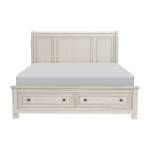 2259W-1* Queen Sleigh Platform Bed with Footboard Storage