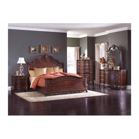 2243SLK-1CK*4 4PC SETS California King Sleigh Bed + NS + D + M