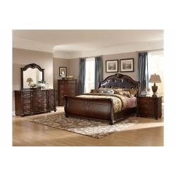 2169SL-1*4 4PC SETS Queen Sleigh Bed + NS + D + M