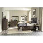 1951-1*4 4PC SETS Queen Platform Bed + NS + D + M