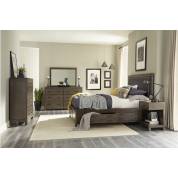 1951-1*4 4PC SETS Queen Platform Bed + NS + D + M
