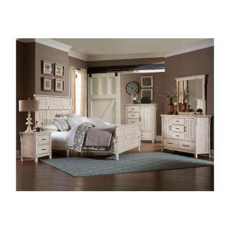1907W-1*4 4PC SETS Queen Bed + NS + D + M