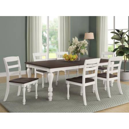 110381+110382*6 7PC SETS DINING TABLE + 6 SIDE CHAIRS