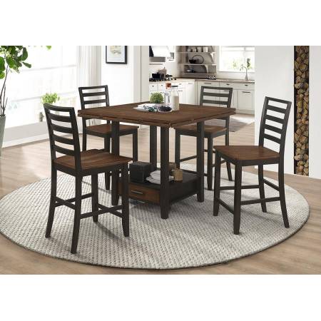 192728-7PC 7PC SETS COUNTER HT TABLE + 6 COUNTER HT CHAIRS