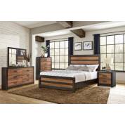 223451Q-4PC 4PC SETS QUEEN BED + NIGHTSTAND + DRESSER + MIRROR