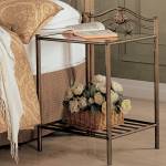 300172 Sydney 2-Shlef Nightstand Antique Brushed Gold