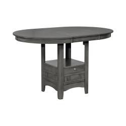 108218 Lavon Oval Counter Height Table Medium Grey