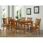 100621-S7 7PC SETS Marbrisa Rectangular Dining Table + 4 Side Chairs + 2 Arm Chairs