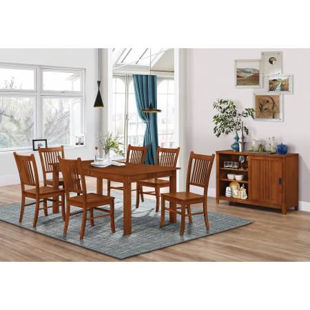100621+100622*6 7PC SETS Marbrisa Rectangular Dining Table + 6 Side Chairs