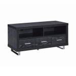 700644 48″ 3-Drawer TV Console Black Oak