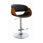 104965 Adjustable Bar Stool Black And Chrome