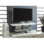 700824 2-Shelf TV Console Glossy White
