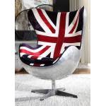 59835 Brancaster Patterned Fabric/Metal Accent Chair