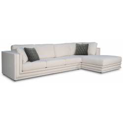 55200 Katell 2-Pc Neutral Fabric RAF Sectional Sofa