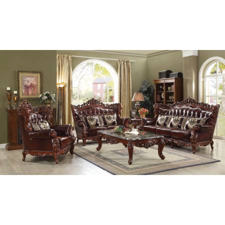 53065+53066+53067 3PC SETS Eustoma Collection Sofa + Loveseat + Chair