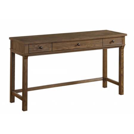 36095 Inverness Reclaimed Oak Wood Vanity Desk with 3 Drawers