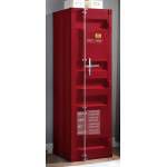 35955 Cargo Red Finish Metal Wardrobe w/Single Door