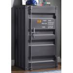 35925 Cargo Gunmetal Finish Metal Chest w/Single Door