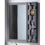 35923 Cargo Gunmetal Finish Metal Frame/Mirror Vanity Mirror