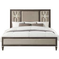 28010Q Peregrine Walnut Wood/Fabric Queen Bed