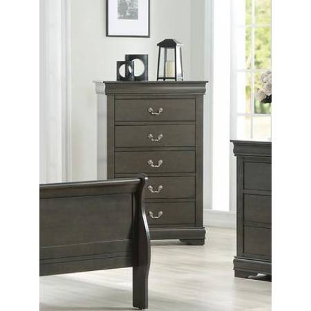 Louis Philippe Collection 26796 31" Chest with 5 Drawers
