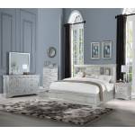 Louis Philippe III Eastern King Bed in Platinum - Acme Furniture 24917EK