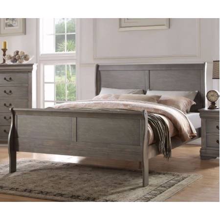 Louis Philippe Twin Bed in Antique Gray - Acme Furniture 23875T