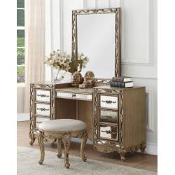 Orianne Vanity Desk in Antique Gold - Acme Furniture 23797