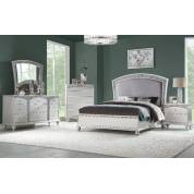 21800Q-4PC 4PC SETS Maverick Queen Bed in Fabric & Platinum