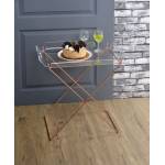 Cercie Tray Table in Clear Acrylic & Copper - Acme Furniture 98189