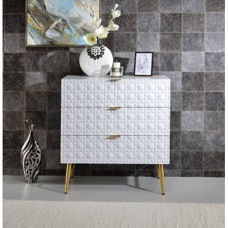 Maisey II Dresser in White & Gold - Acme Furniture 97670