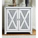 Noralie Console Table in Mirrored & Faux Diamonds - Acme Furniture 97646