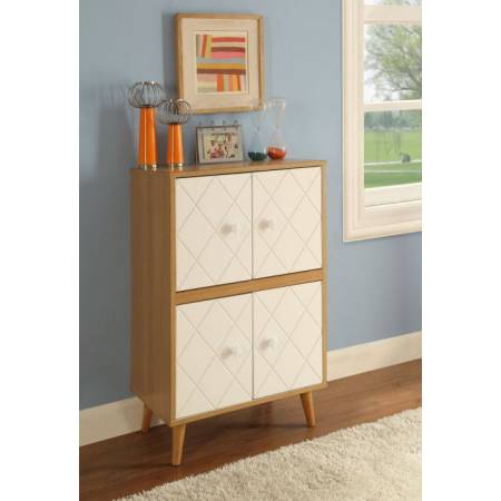Anita Cabinet in Natural & White - Acme Furniture 97155