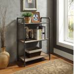 Itzel Bookshelf (3-Shelves) in Antique Oak & Sandy Gray - Acme Furniture 97162