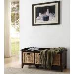 Flavius Bench w/Storage in Espresso - Acme Furniture 96762