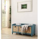 Flavius Bench w/Storage in Teal - Acme Furniture 96761