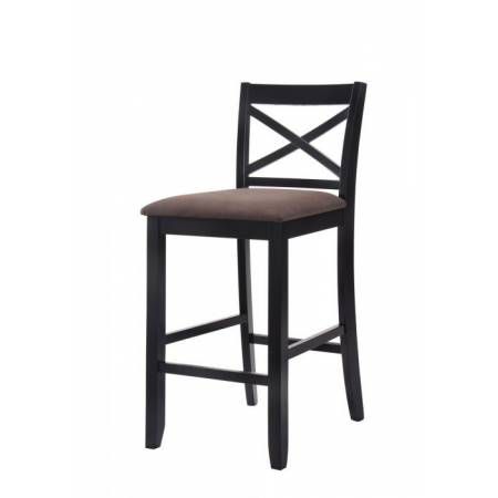 Tobie Bar Chair in Fabric & Black - Acme Furniture 96721