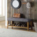 Charla Bench in Gray & Oak - Acme Furniture 96686