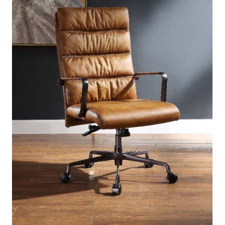 Jairo Office Chair in Sahara Top Grain Leather - Acme Furniture 92566