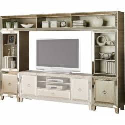 Voeville Entertainment Center in Antique Gold - Acme Furniture 91200