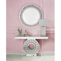 Kachina Console Table in Mirrored & Faux Gems - Acme Furniture 90502